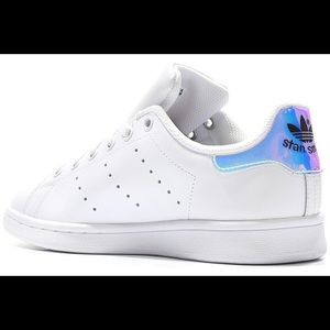 Holographic Adidas Stan Smiths Girls 6 1/2